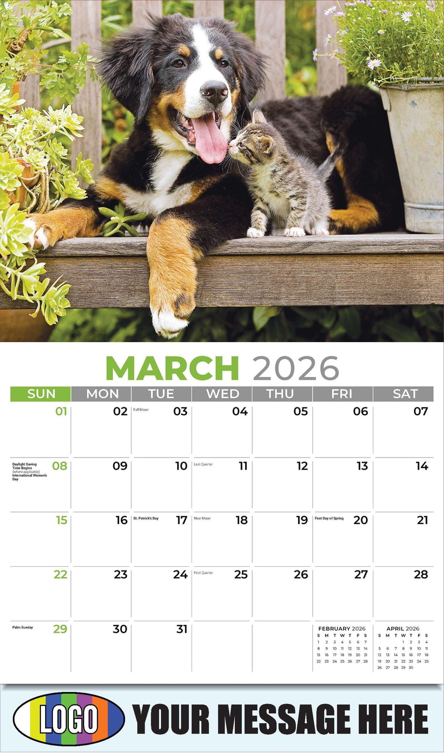 2026 Business Promotional Calendar - Pets - March