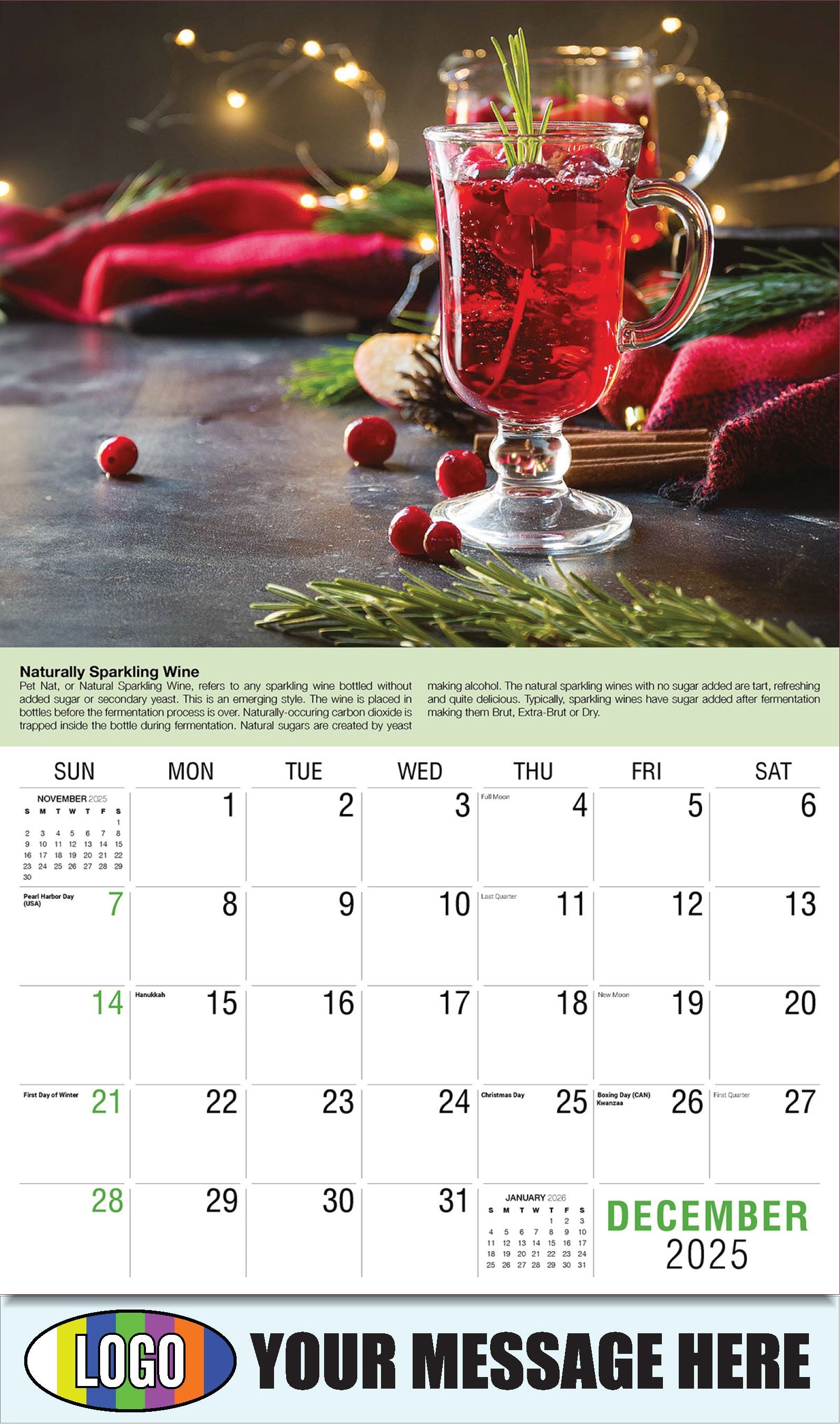 2026 Business Promotional Calendar - Vintages: Wine Tips - Russian Federation - December_a
