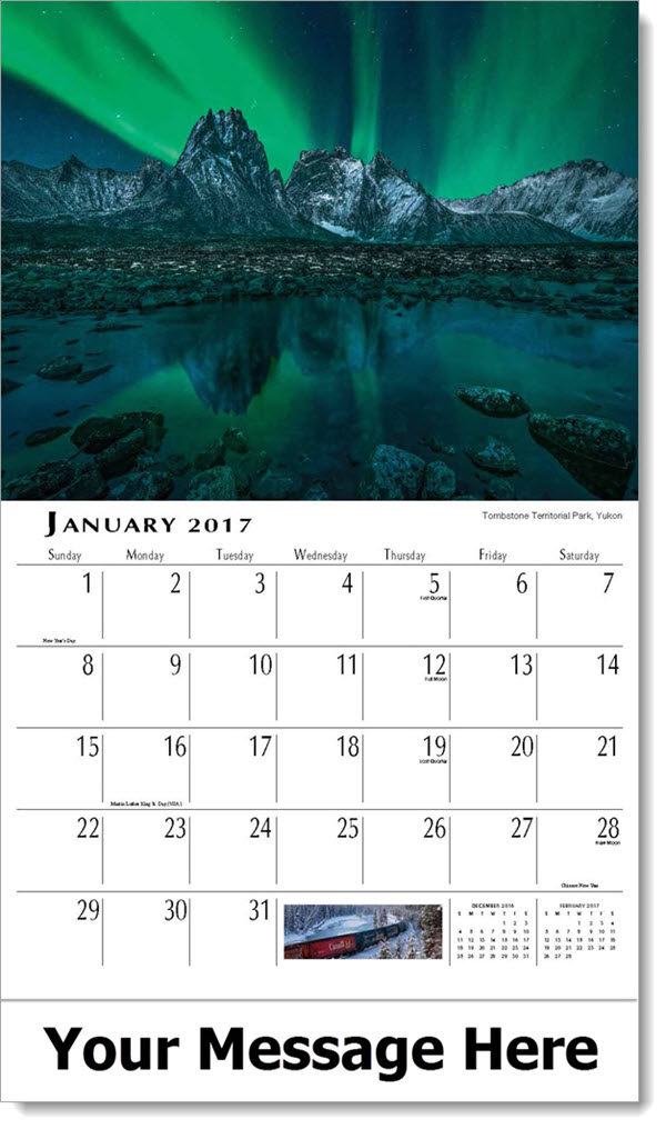 Scenes of Western Canada Western Canada Provinces Calendar