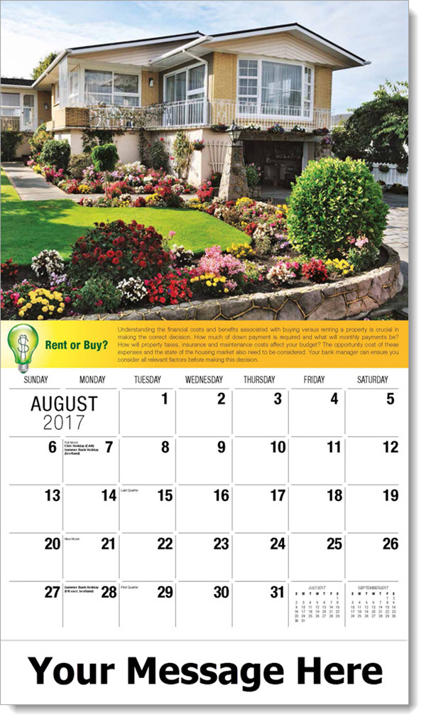 financial planning calendar