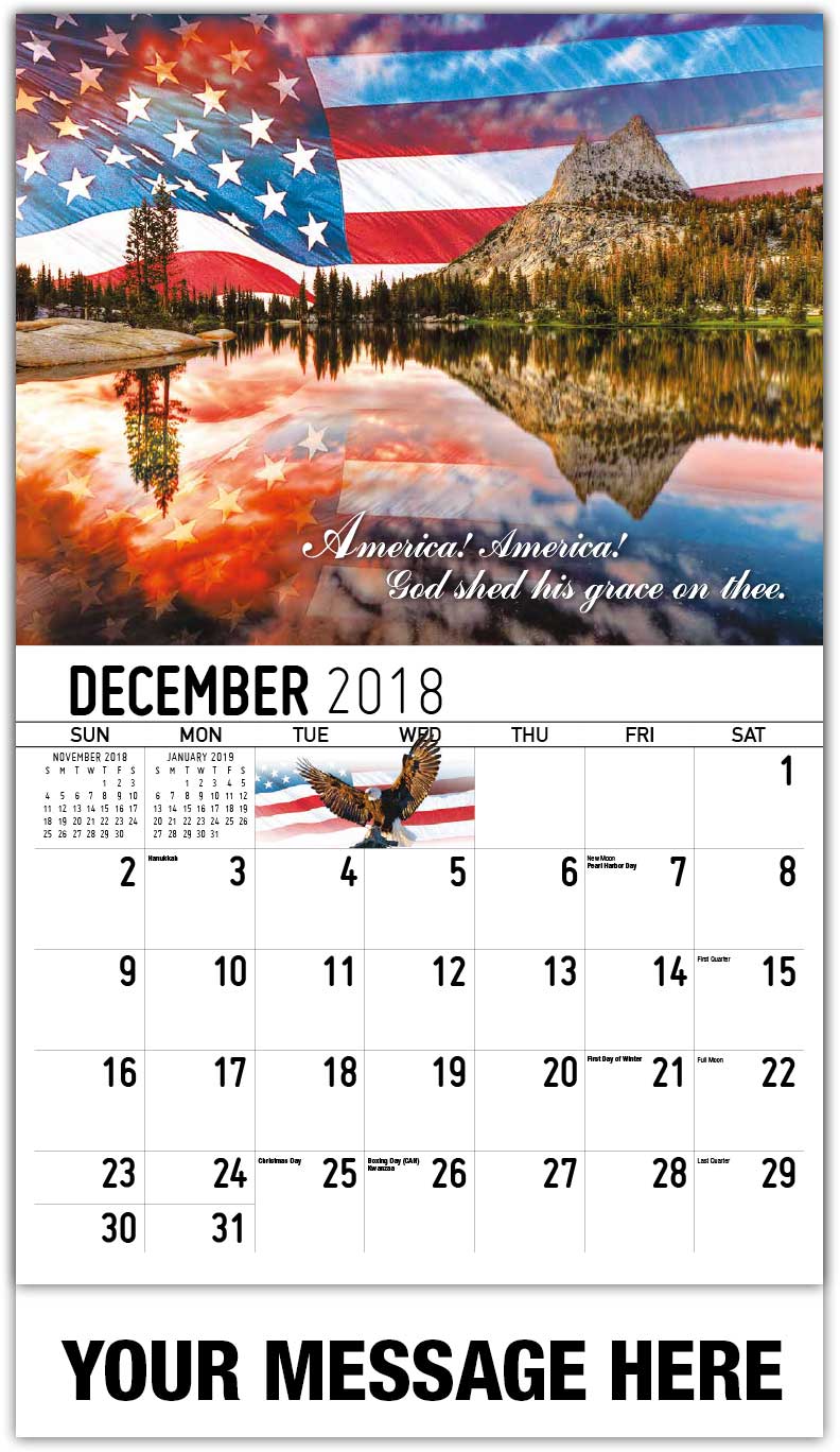 America the Beautiful Patriotic Calendars | US Patriotism Calendar