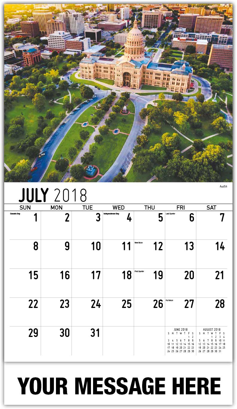 Scenes of Texas Calendar 65¢ Texas Scenic Promotional Wall Calendars