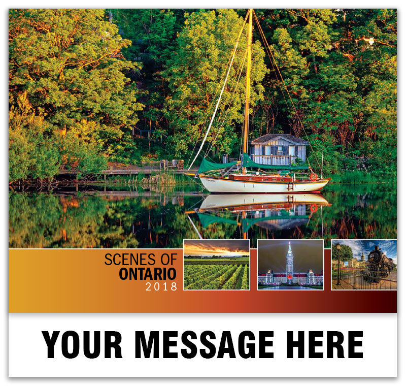 Scenes of Ontario Calendar 65¢ Ontario Scenic Promotional Calendar