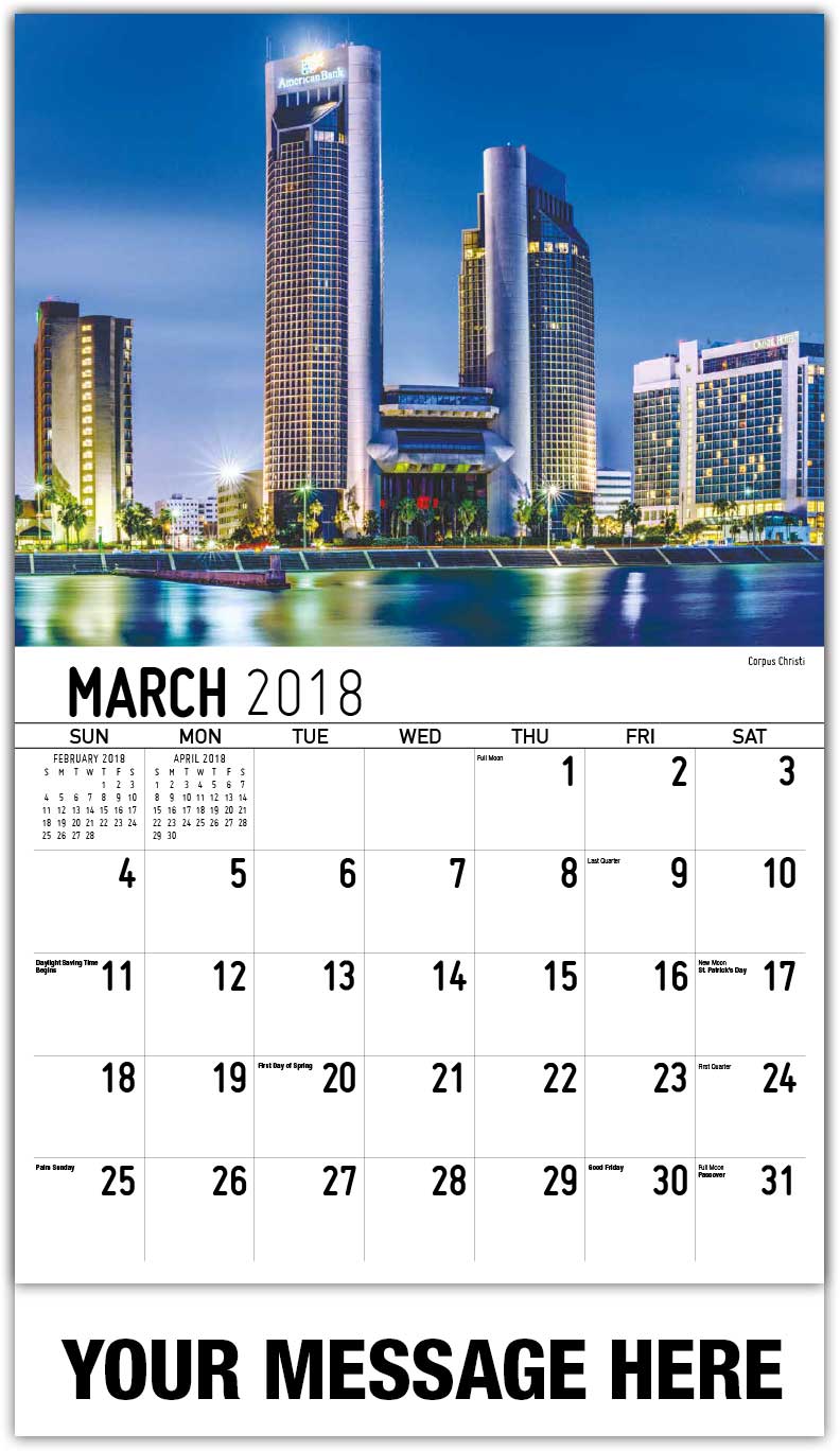 Scenes of Texas Calendar | 65¢ Texas Scenic Promotional Wall Calendars