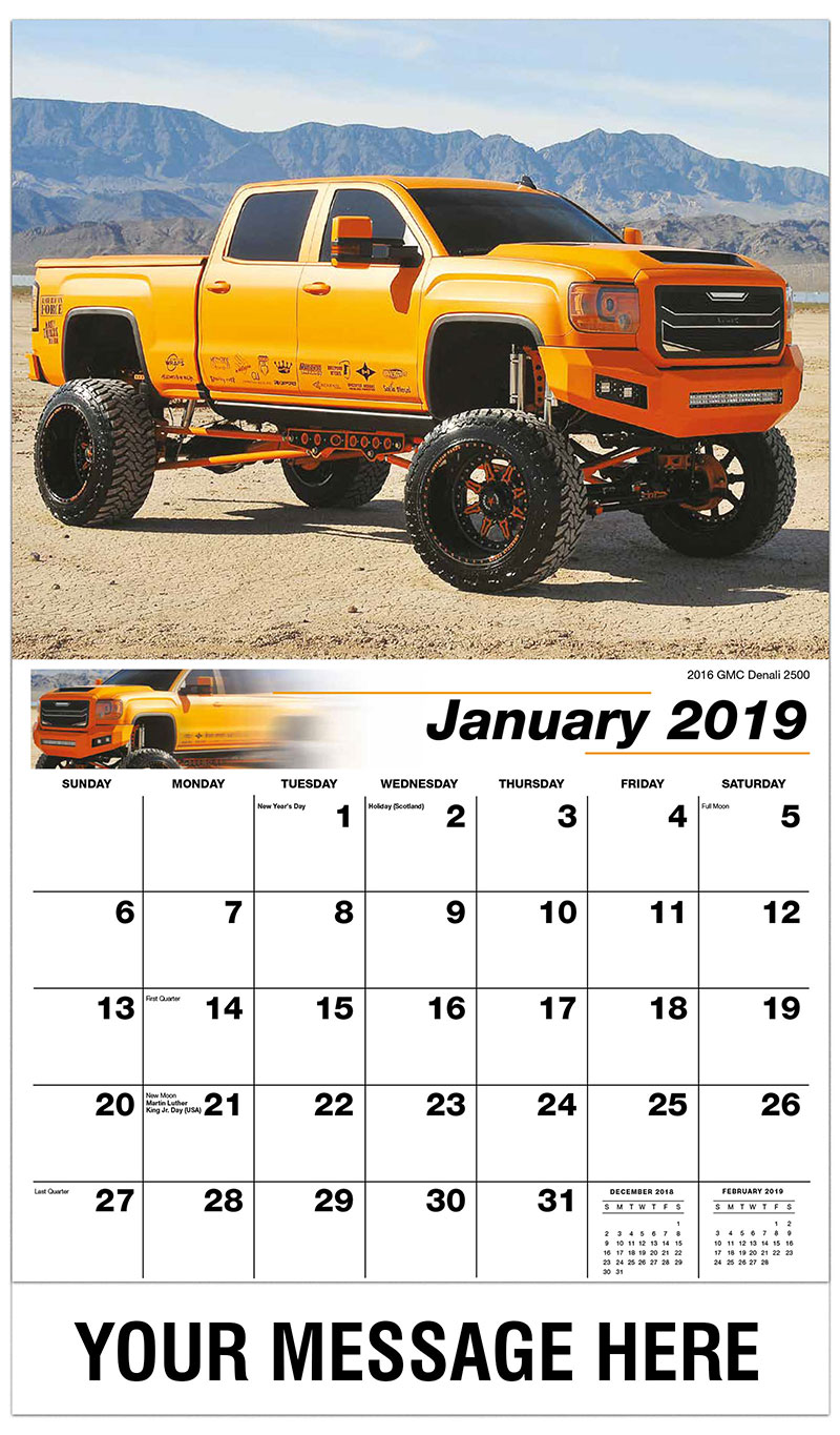 Custom Pickup Truck Promotional Calendar 65& cent; business advertising