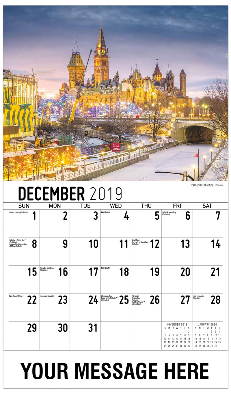 Scenes of Ontario Calendar 65¢ Ontario Scenic Promotional Calendar