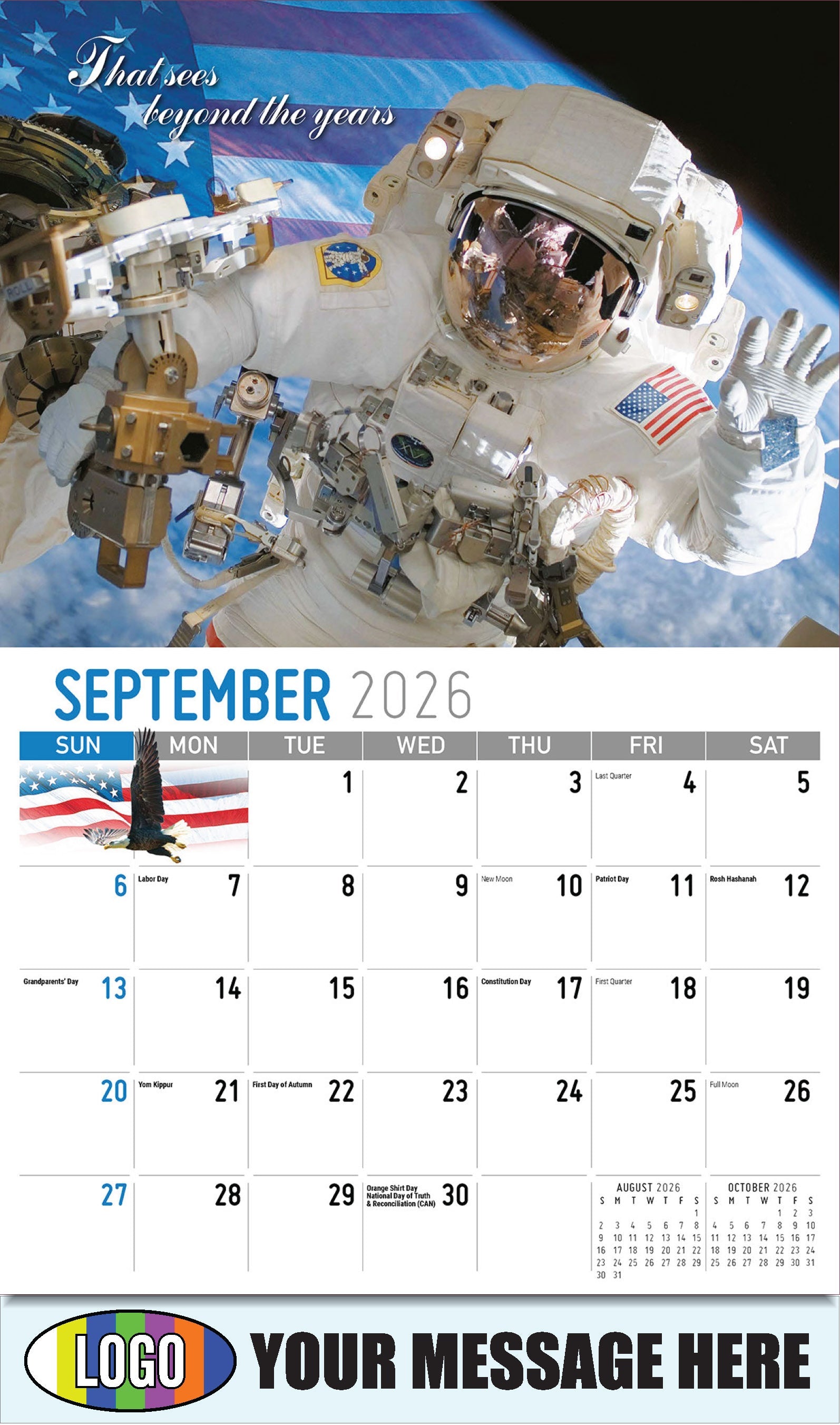 2026 Business Promotion Calendar - America the Beautiful  - September