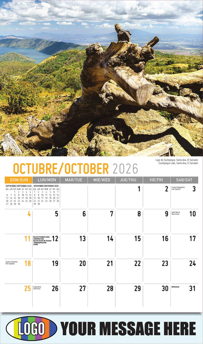 2026 Business Promotion Calendar - Latin America Scenic  - Lago de Coatepeque, Santa Ana, El Salvador
Coatepeque Lake, Santa Ana, El Salvador - October