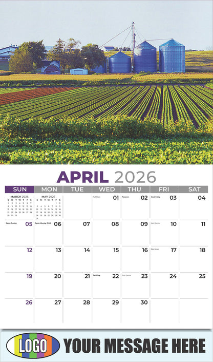 2026 Business Advertising Calendar - Country Spirit - April