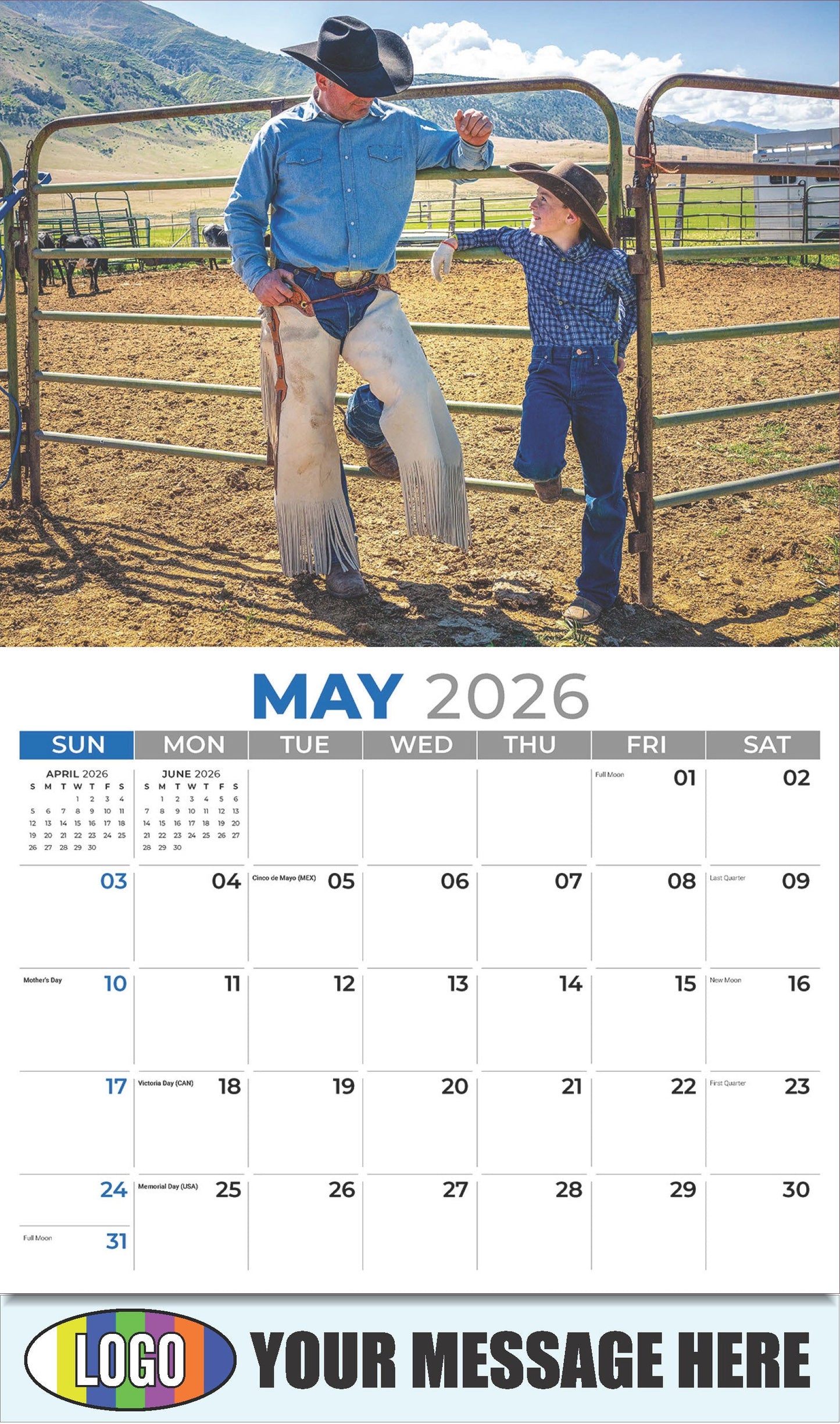 2026 Business Advertising Calendar - Country Spirit - May