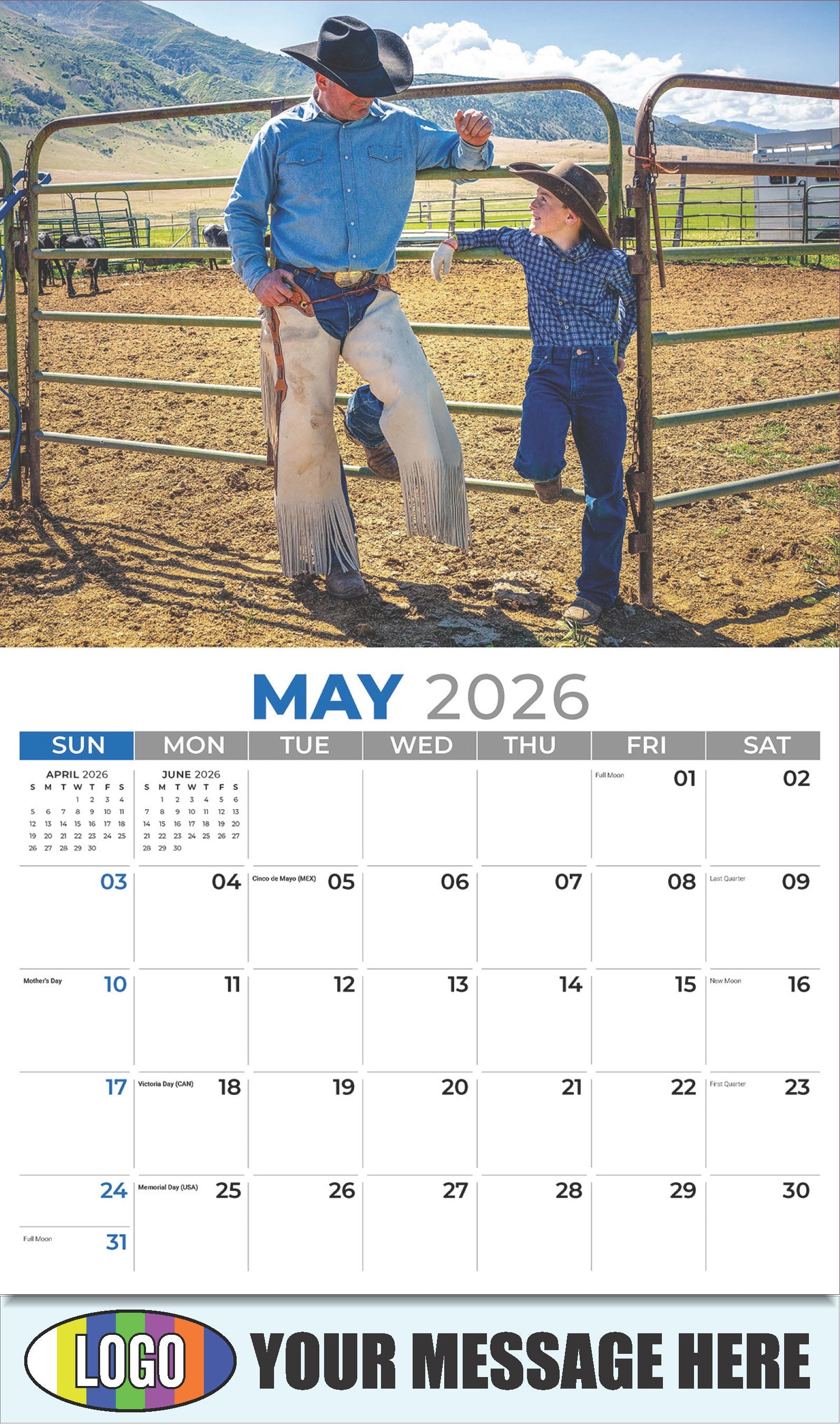 2026 Business Advertising Calendar - Country Spirit - May