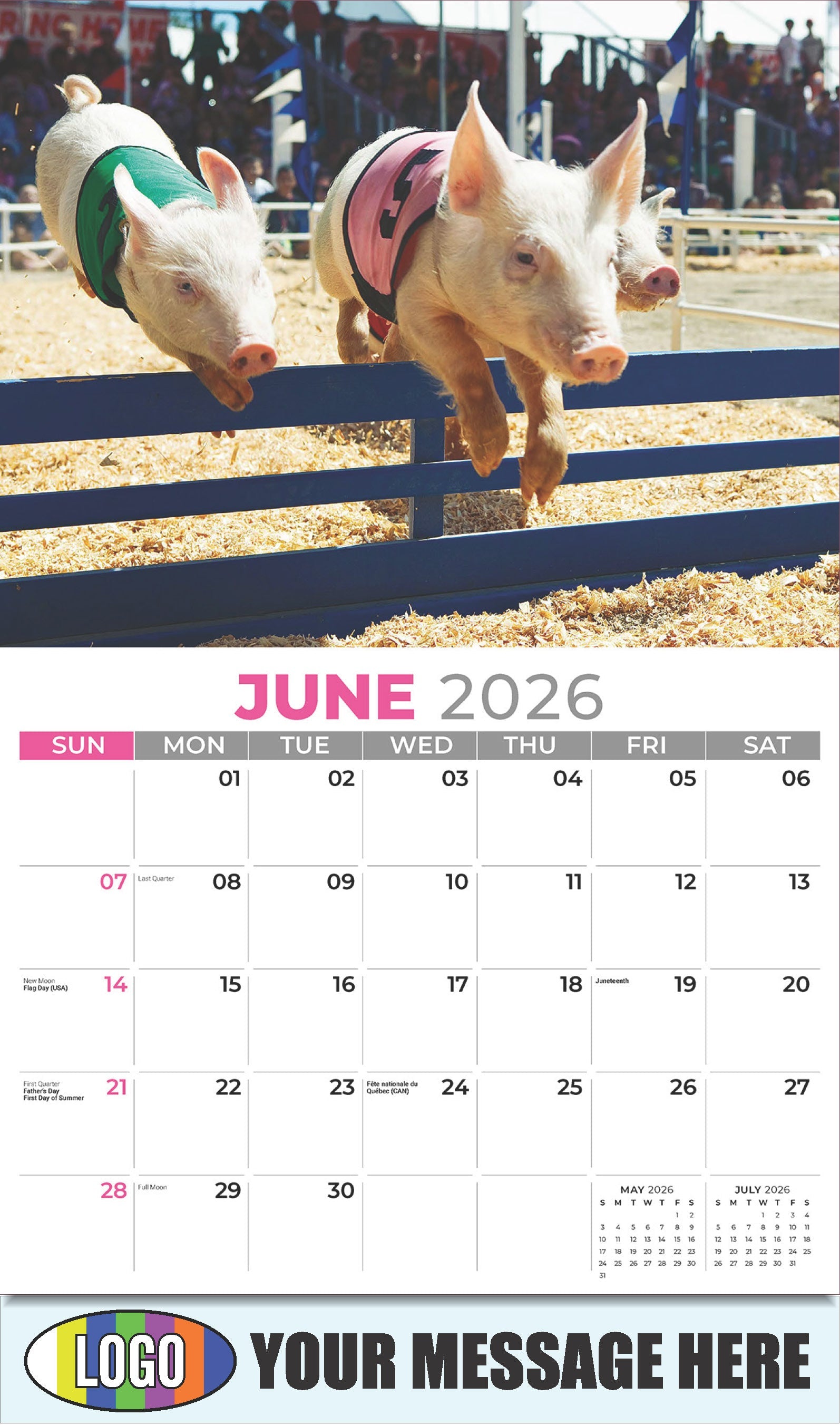 2026 Business Advertising Calendar - Country Spirit - June