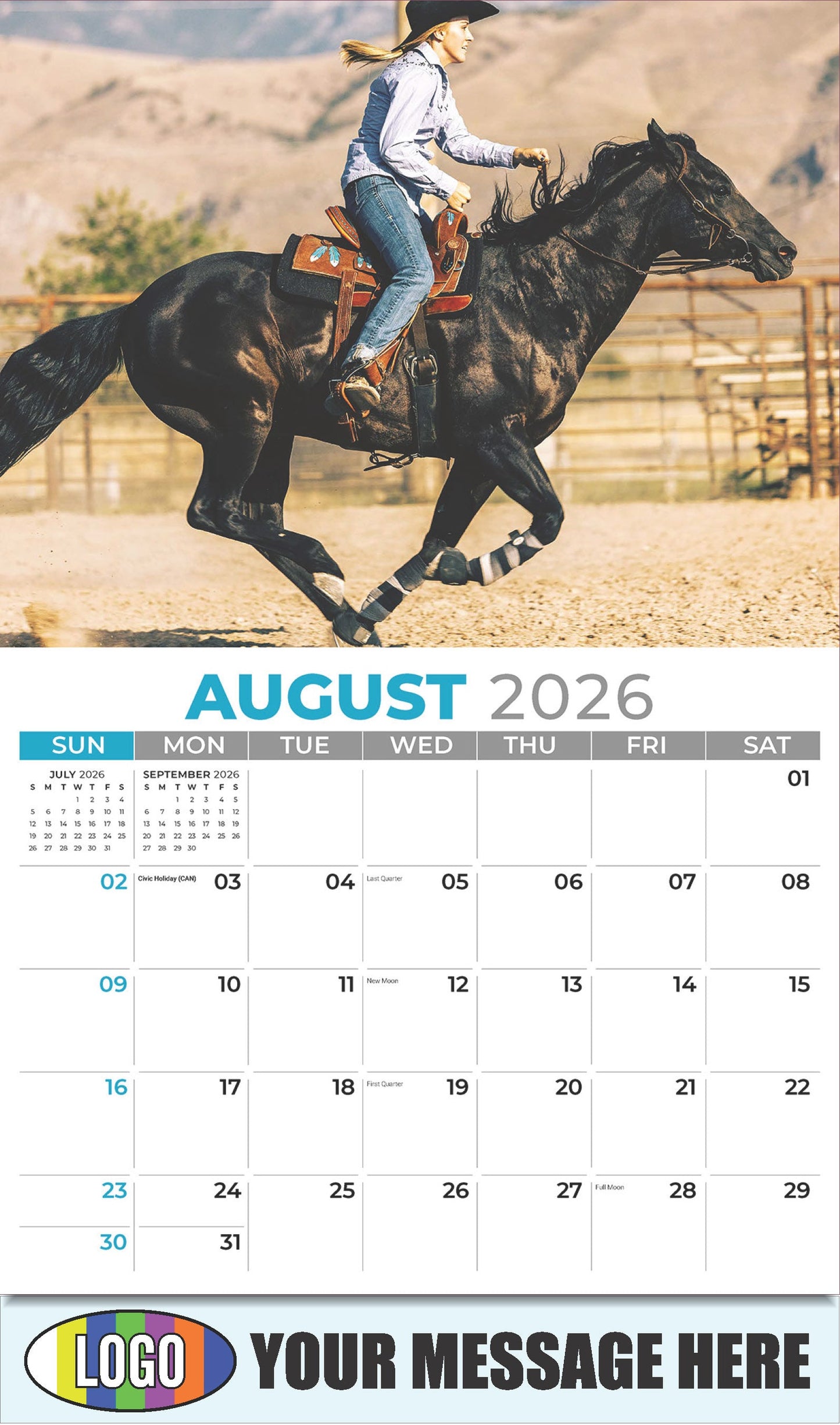 2026 Business Promo Calendar - Country Spirit - August