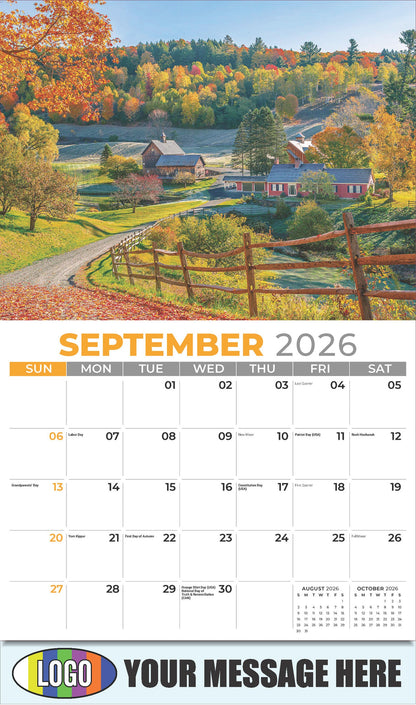 2026 Business Promo Calendar - Country Spirit - September