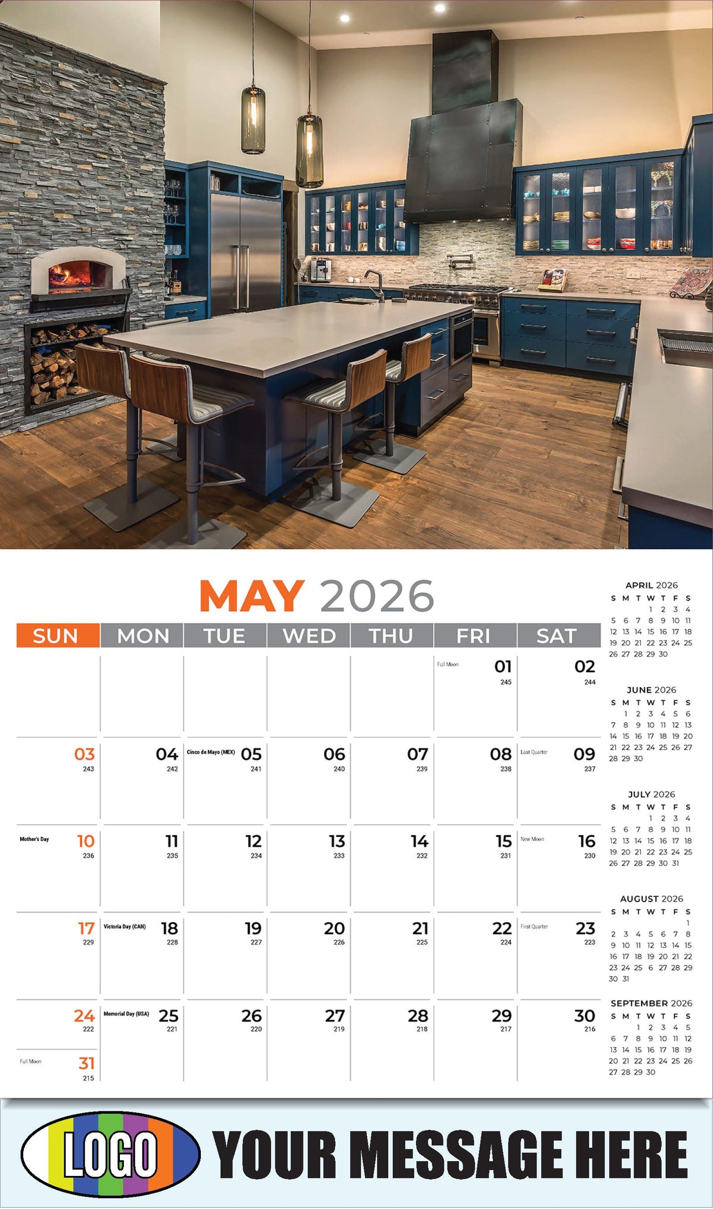2026 Business Advertising Calendar - Decor and Design - May