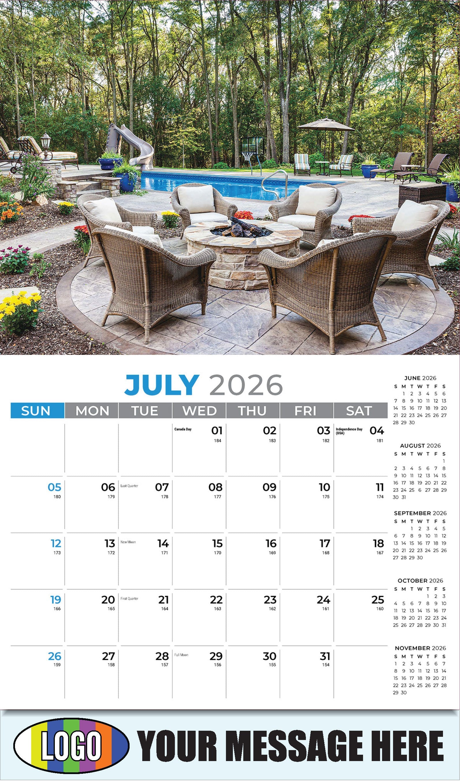 2026 Business Promo Calendar - Decor and Design - July