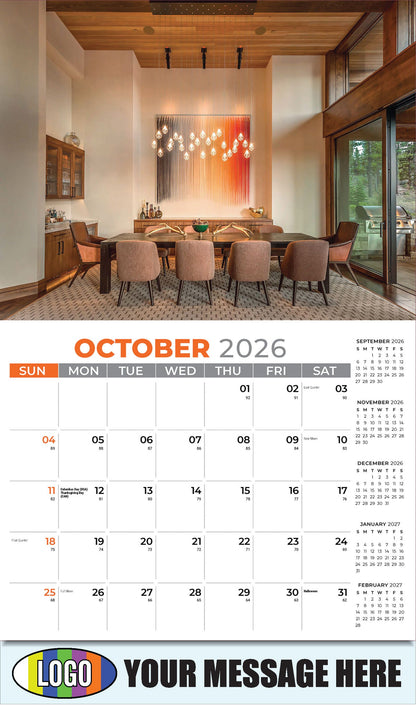 2026 Business Promotion Calendar - Decor and Design - October
