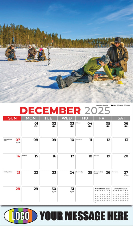2026 Business Promotional Calendar - Fishing and Hunting - December_a