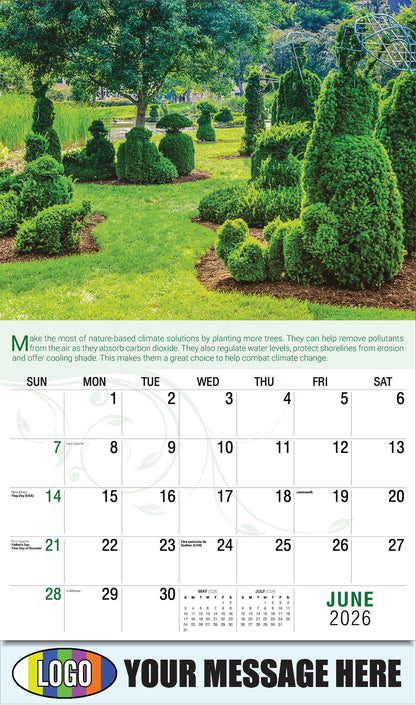 2026 Business Advertising Calendar - Go Green - June