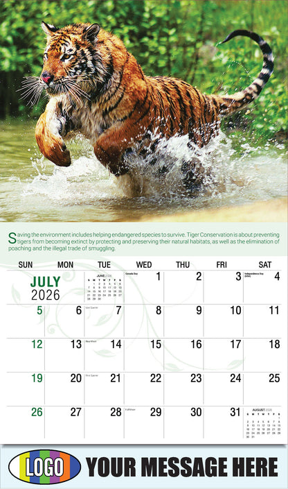 2026 Business Promo Calendar - Go Green - July