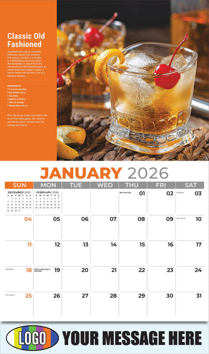 2026 Business Promotional Calendar - Classic Old Fashioned  - January