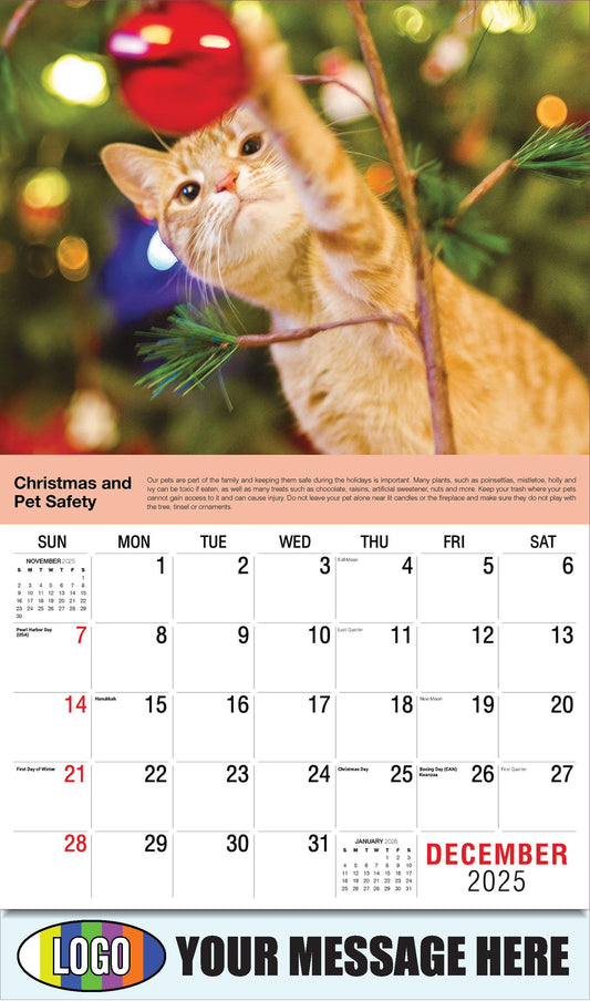 2026 Business Promotional Calendar Health Tips - December_a - Christmas and Pet Safety: