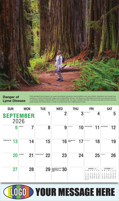 2026 Business Promo Calendar Health Tips - September - Danger of Lyme Disease: