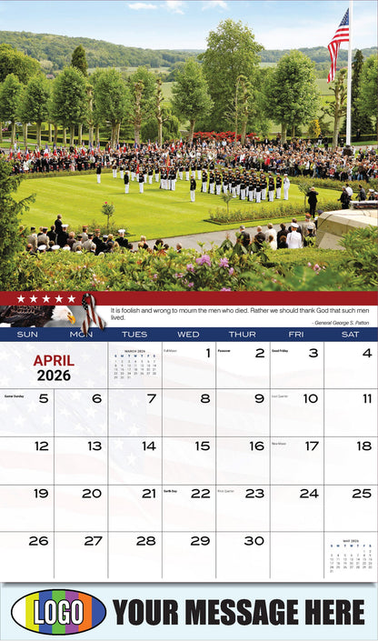 2026 Business Advertising Calendar - Home of the Brave - April