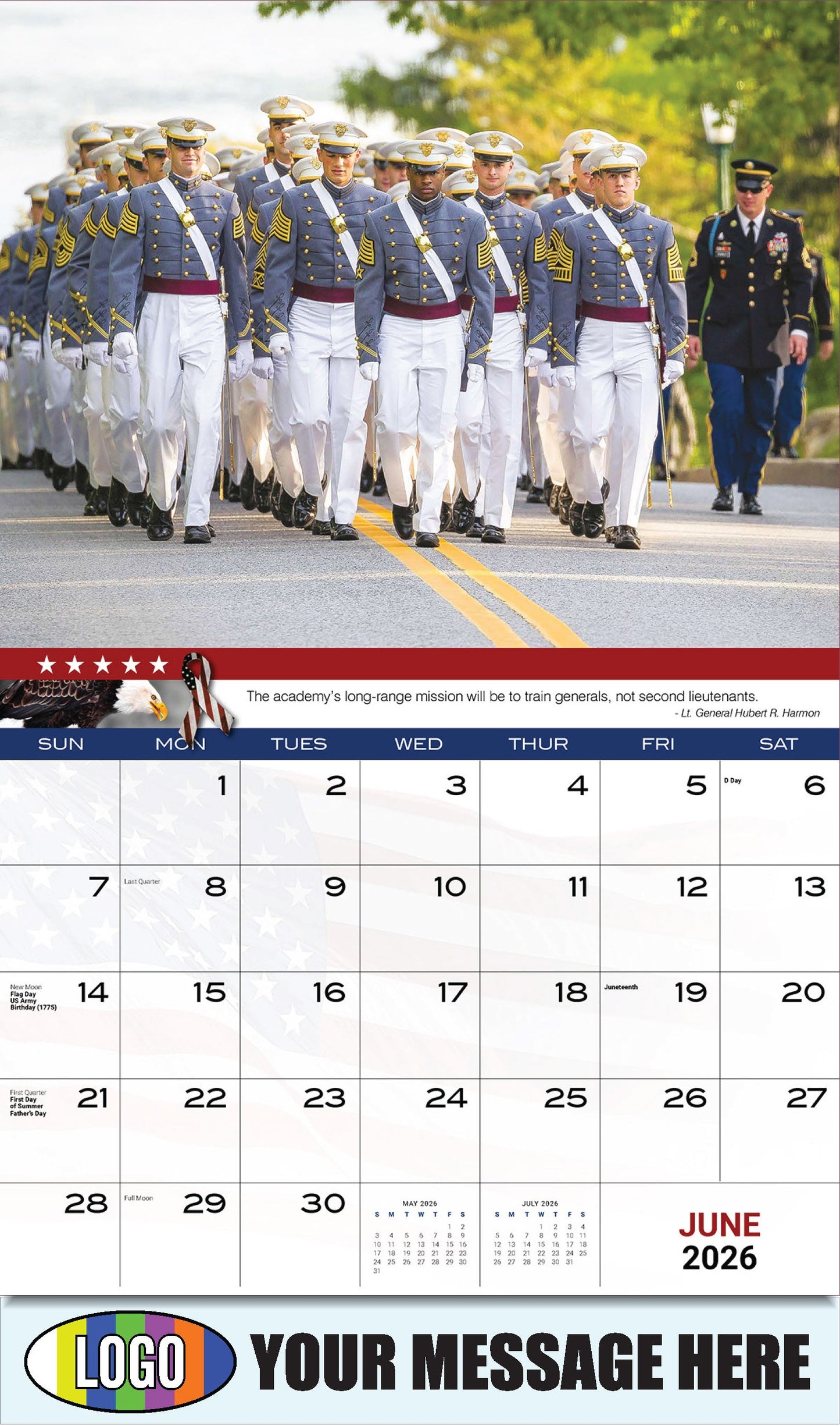 2026 Business Advertising Calendar - Home of the Brave - June