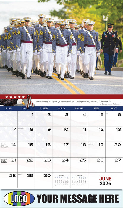 2026 Business Advertising Calendar - Home of the Brave - June