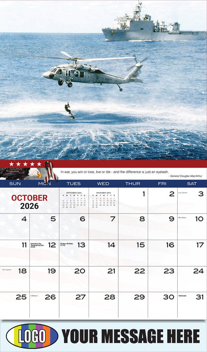2026 Business Promotion Calendar - Home of the Brave - October