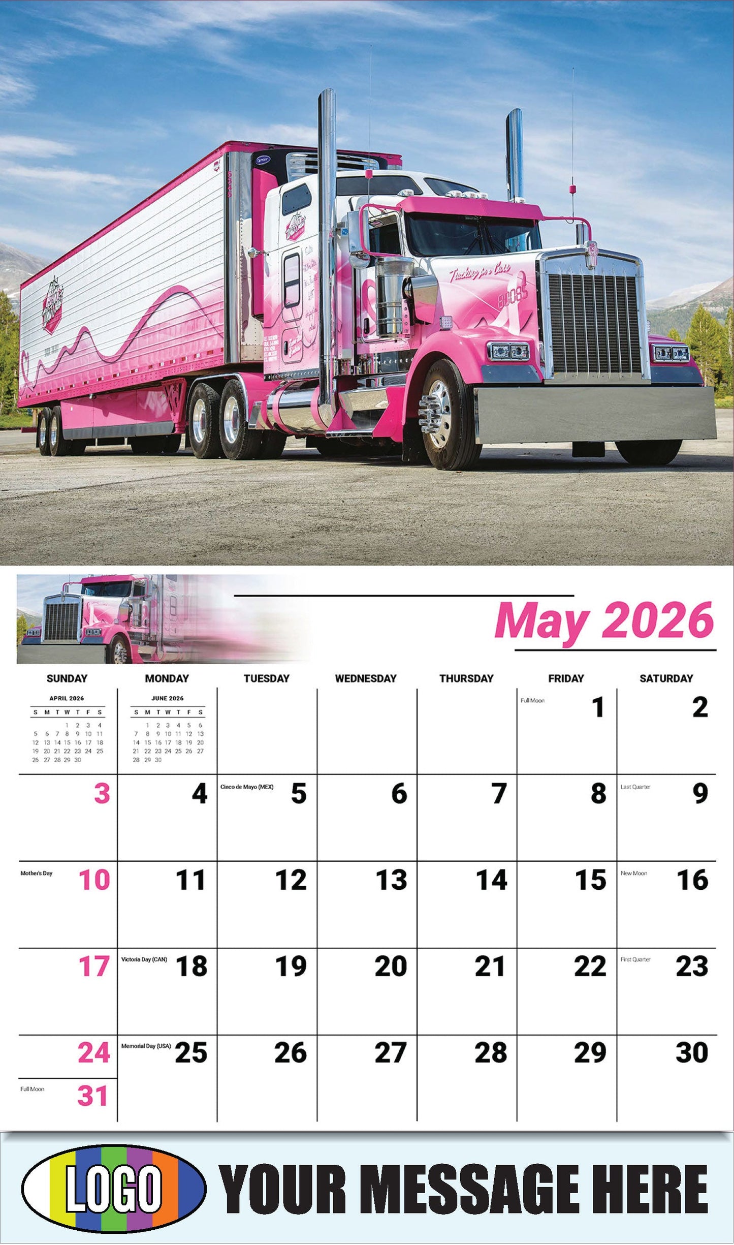 2026 Business Advertising Calendar - Kings of the Road - May