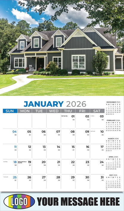 2026 Business Promotional Calendar - Luxury Homes - January