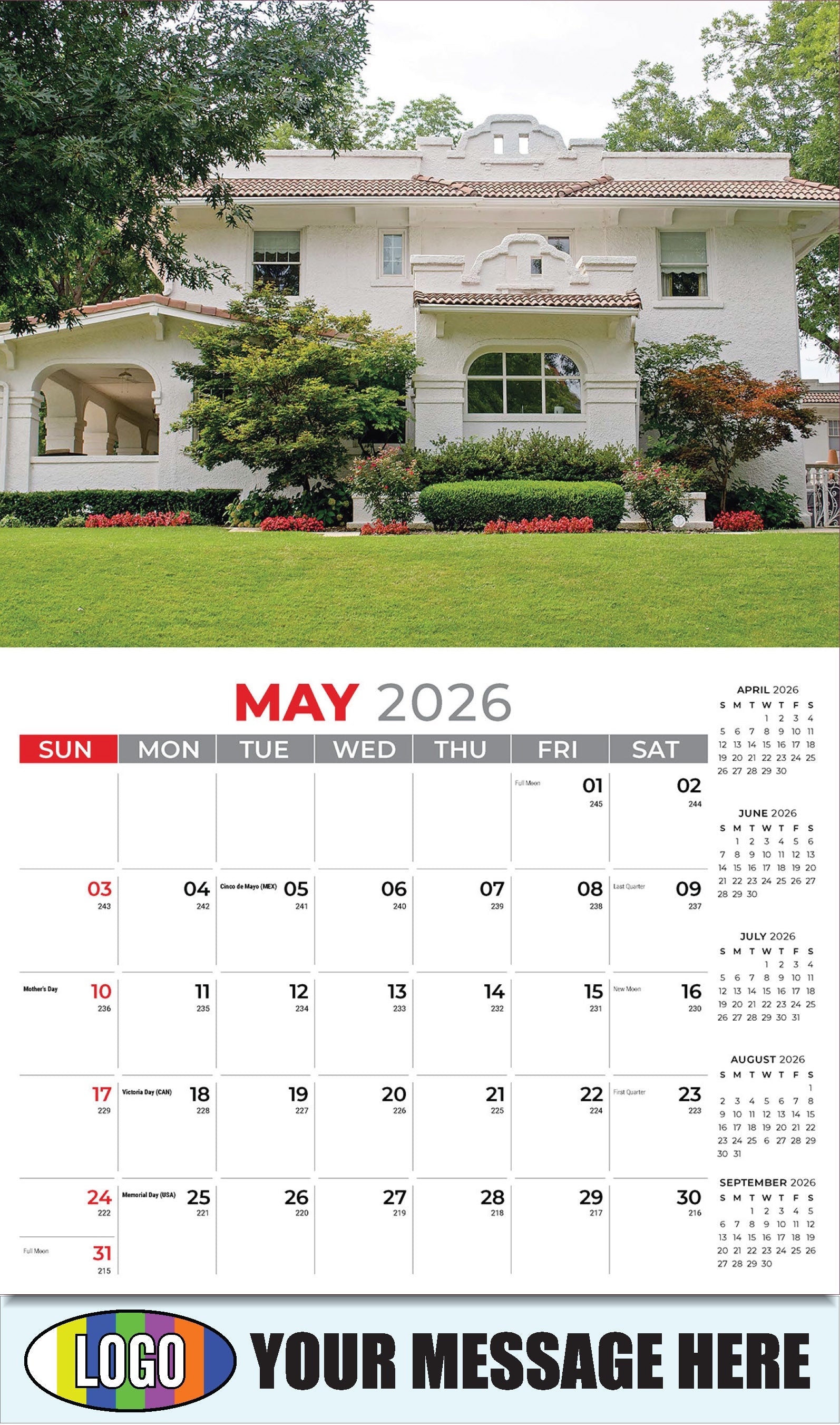 2026 Business Advertising Calendar - Luxury Homes - May