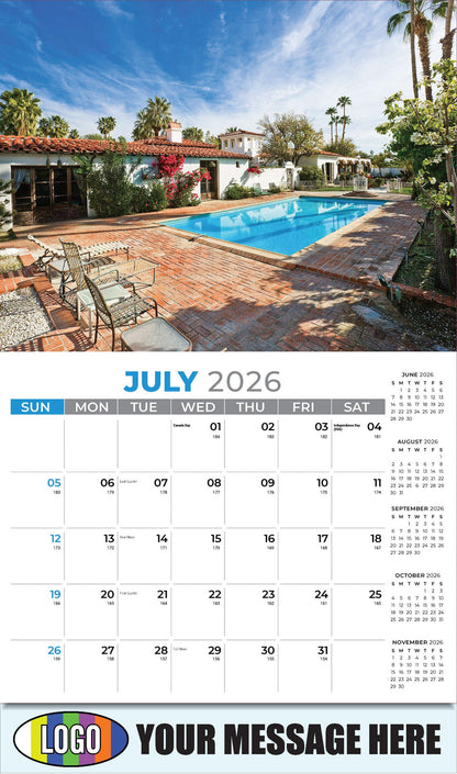 2026 Business Promo Calendar - Luxury Homes - July