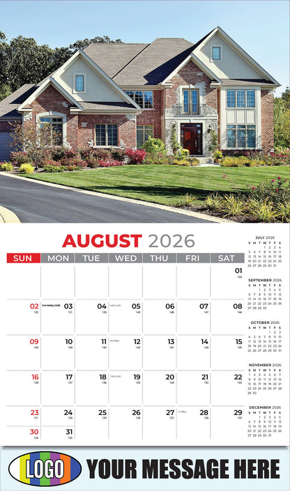 2026 Business Promo Calendar - Luxury Homes - August
