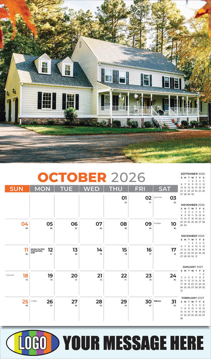 2026 Business Promotion Calendar - Luxury Homes - October