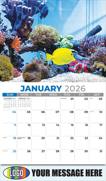 2026 Business Promotional Calendar  - Pets - January
