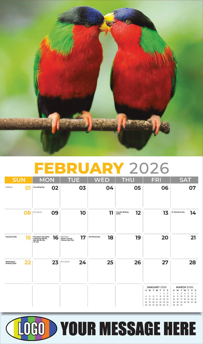 2026 Business Promotional Calendar  - Pets - February