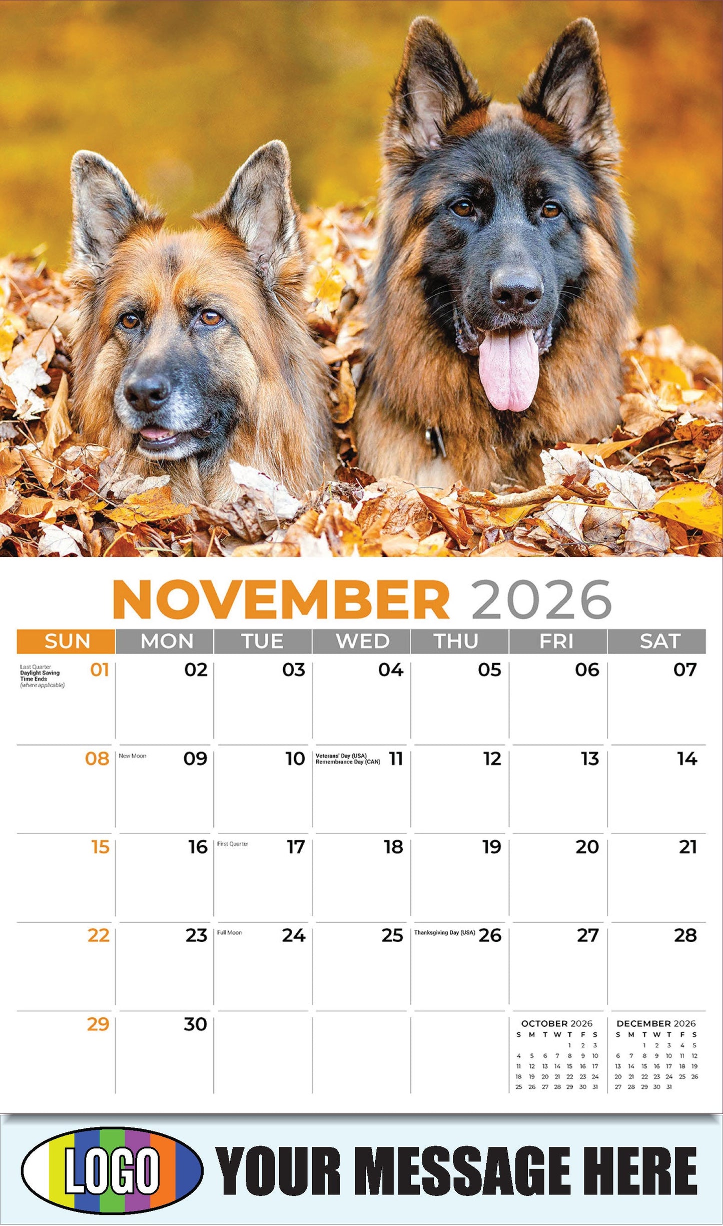 2026 Business Promotion Calendar  - Pets - November