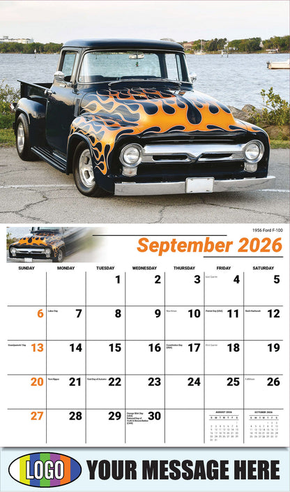 2026 Business Promo Calendar - Pumped-Up Pickups - 1956 Ford F-100 - September