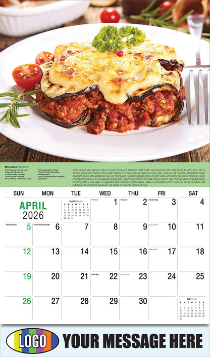 Moussaka  - Recipe - 2026 Business Advertising Calendar - April