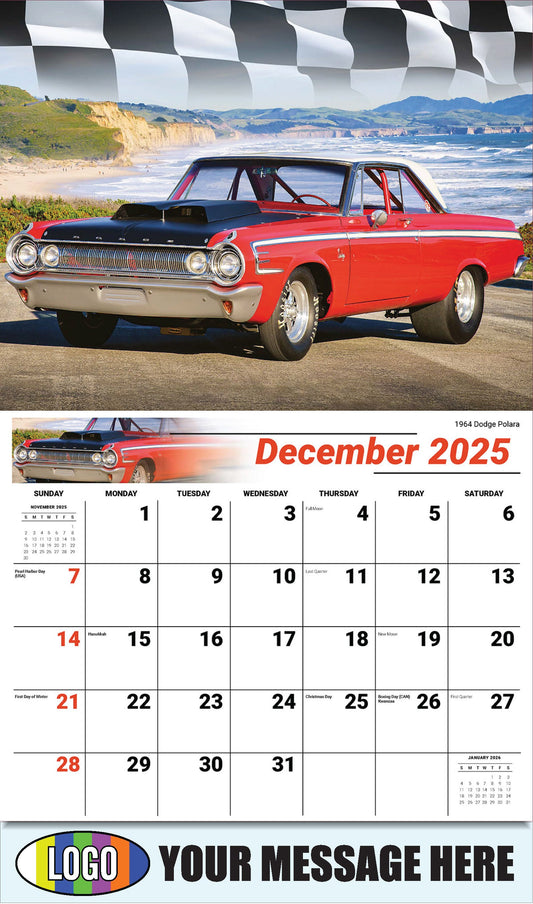 2026 Business Promotional Calendar - Road Warriors - 1964 Dodge Polara - December_a