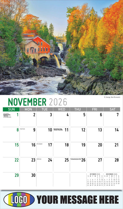 2026 Business Promotion Calendar - Atlantic Canada Scenic - St. George, New Brunswick - November