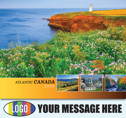 2026 Business Promotion Calendar - Atlantic Canada Scenic - Printed with your Logo, Name and message