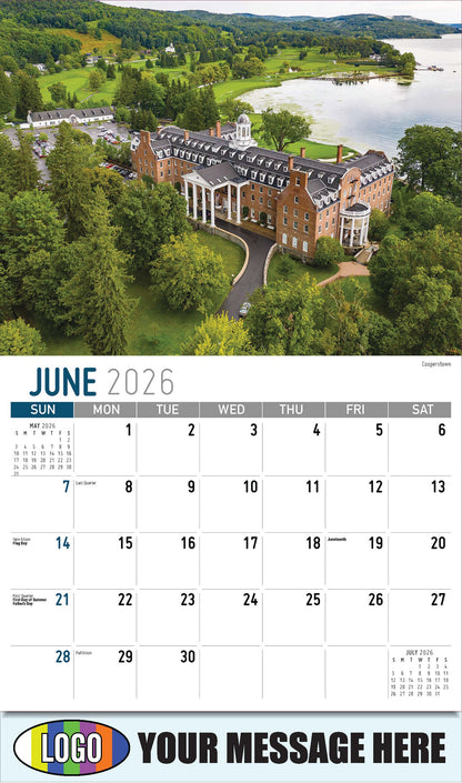 2026 Business Promo Calendar - Scenes of New York - Cooperstown - June
