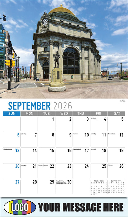 2026 Business Promotion Calendar - Scenes of New York - Buffalo - September