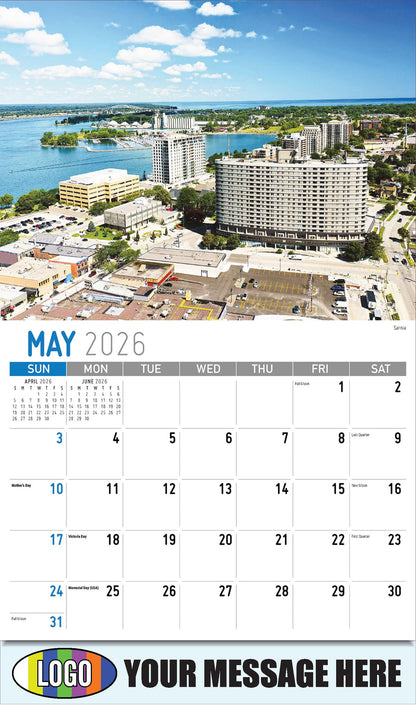 2026 Business Advertising Calendar - Scenes of Ontario - Sarnia - May