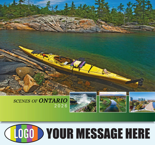 2026 Business Promotional Calendar - Scenes of Ontario - Printed with your Logo, Name and message