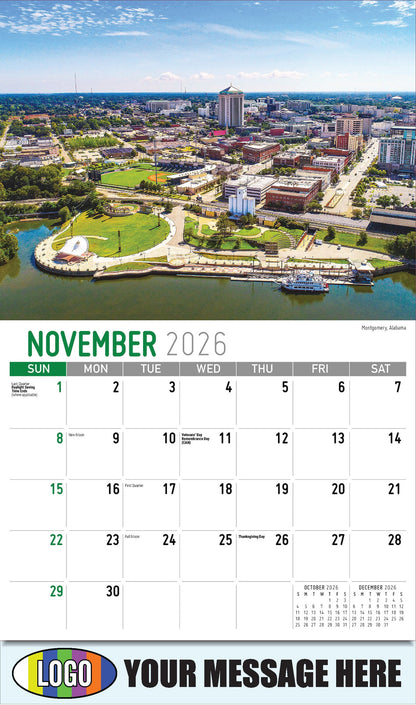 2026 Business Promotion Calendar - Scenes of Southeast USA - Montgomery, Alabama - November